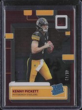 2022 Clearly Donruss #51 Kenny Pickett Red #/49