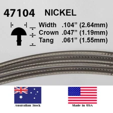 Jescar Nickel Silver Fretwire #47104 - Jumbo Gauge - 1.8 metres - Bent