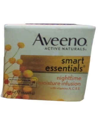 1-Aveeno Active Naturals Smart Essentials Nighttime Moisture Infusion 1.7 oz