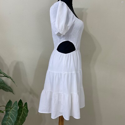 altar'd state white midi dress Alivia Cutout Midi Dress