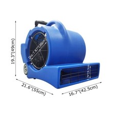 3 Speed Max Storm 5650 CFM Air Mover Carpet Dryer Blower Floor Fan Blue 110V