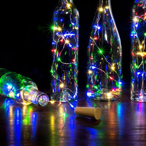 1M 3.28FT 10 LED Cork Shaped Copper Wire String Light Wine Bottle For DIY RH494 - Picture 11 of 21