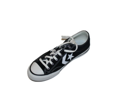 CONVERSE BIG KIDS BLACK VINTAGE STAR PLAYER 76 OX US6.5