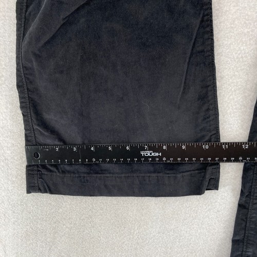 Old Navy Flare Trouser Pants Women's 6 Black Velvet Stretch Extra High Rise NWT - Picture 10 of 13