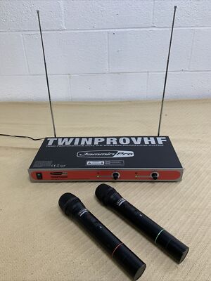 JAMMIN PRO  TWINPROVHF High Performance Duel Wireless Microphone System