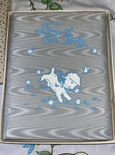 974 Blue Satin Baby Book Unused In Box Vintage Copyright 1919 Artists  Writer