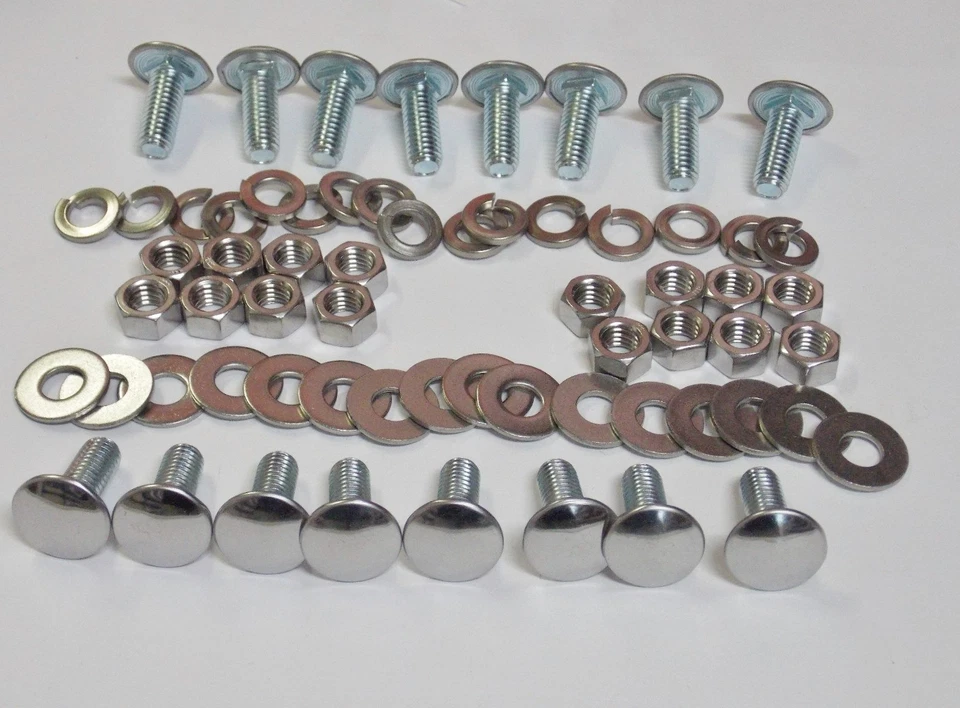 Pernos de parachoques Mopar Chrysler Dodge Plymouth carrocería A/B/C/E (paquete de 16) Foto 2 de 2