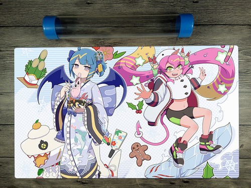 New Mlikemat Duel Playmat Evil Twins Ki-sikil & Lil-la TCG CCG Trading Card Game Mat Borsa Gratuita (ZD014-606 - Foto 14