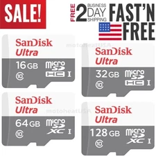 SanDisk Micro SD Card Ultra 16GB 32GB 64GB 128GB 256GB TF SDHC/SDXC Class 10 Lot