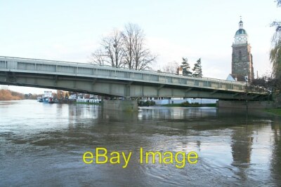 Photo 6x4 The Severn Bridge During Flooding Just under the bridge the new c2006