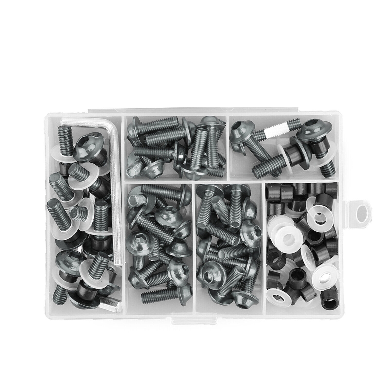 158x Motorbike Titanium Fastener Clip Screw Kit Windscreen Fairing Bolt