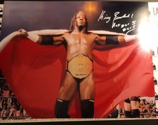 KING BOOKER T 5X SIGNED WWE WWF 11x14 SPOTLIGHT GLOSSY PHOTO