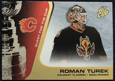 Roman Turek Pacific Quest For The Cup Gold parallel card 13 - / 325, 2002 -03