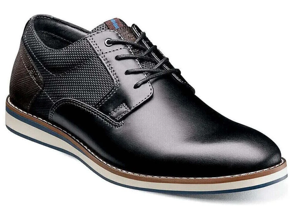 Plain black walking shoes sale
