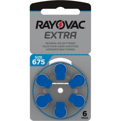 18x Hörgeräte-Batterie Typ 675 Rayovac Extra (vormals Extra Advanced)