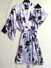 Women's Lavender Satin Short Robe, Size L, by APT 9, NEW w/Tags — photo 2