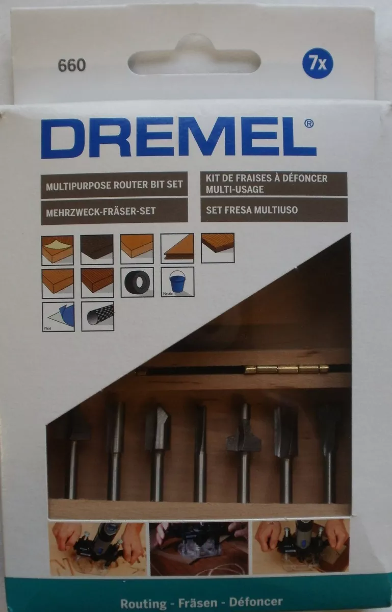 Dremel 660 DREMEL MULTIPURPOSE ROUTER BIT SET 26150660JA