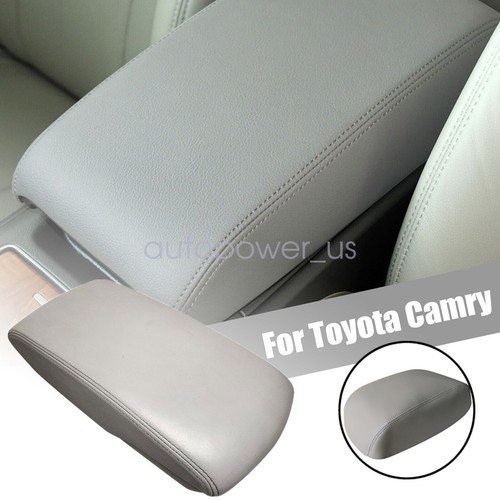 2002 Toyota Camry Interior Door Handle Gray Leather Console Lid Cover For 2007-2011 Toyota Camry | Center Armrest Skin, Waterproof Toyota Camry 2009 Accessories - Foto 9
