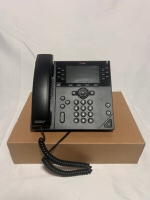 Polycom Microban 2201-48840-101 VVX 450 12 line Business IP Phone