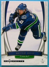 HENRIK SEDIN, 2007-08 FLEER HOT PROSPECTS #33