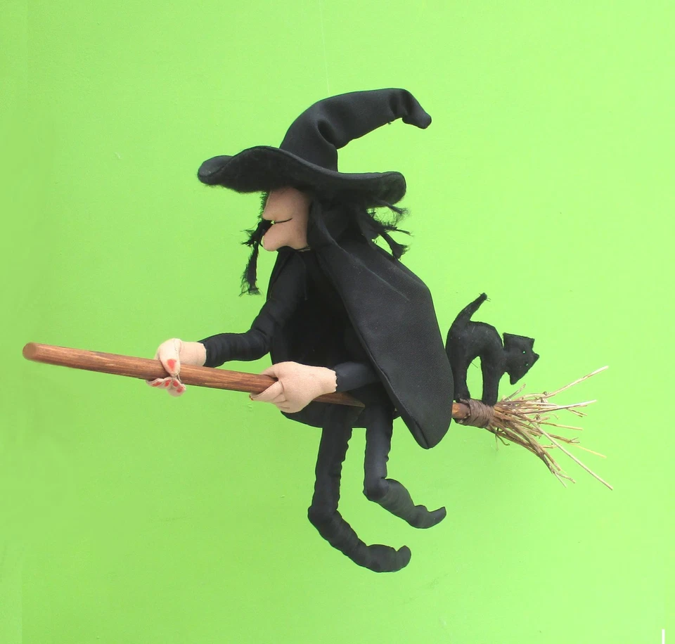 Spooky Halloween cloth doll sewing pattern pack Plague Doctor witch and vampire - Image 4 of 4