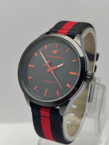 Technomarine TM-117008 MoonSun 5 ATM Quartz Black Men's Watch - Picture 4 of 16