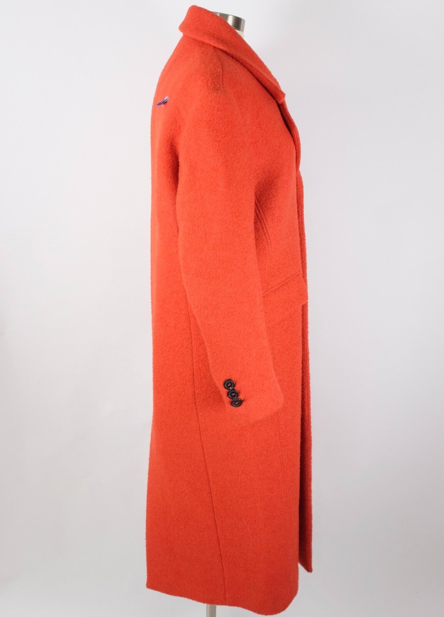 Zara Ader Error jacket coat sz XS orange topstitch oversized