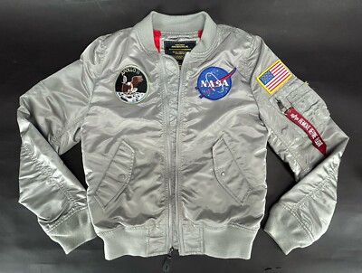 美品Lサイズ　ALPHA INDUSTRIES　APOLLO　NASA　MA-1 Alpha Industries Apollo MA-1 Bomber Jacket - Frank's Sports Shop