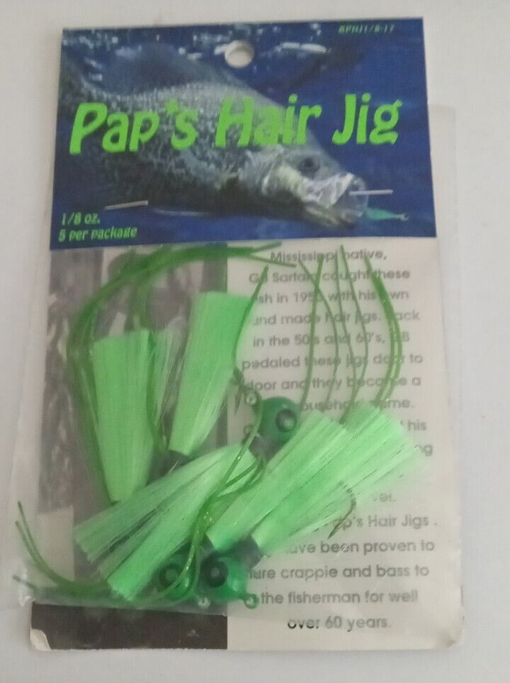Pap's Umbrella Rig (5 pronged) Qty 2 and Pap's Hair Jig Green/Green(Qty 5) - Image 3