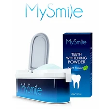 MySmile Teeth Whitening Powder,Coffee Soda Smoking Stain Remover Mint Flavor 40g