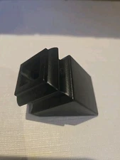 WM Coffman - 1/2" angled base Shoe w/ Screw- Satin Black   10PACK