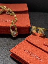 Missoma Zenyu Link Labradorite & Gold Plated Necklace And Ring Size P