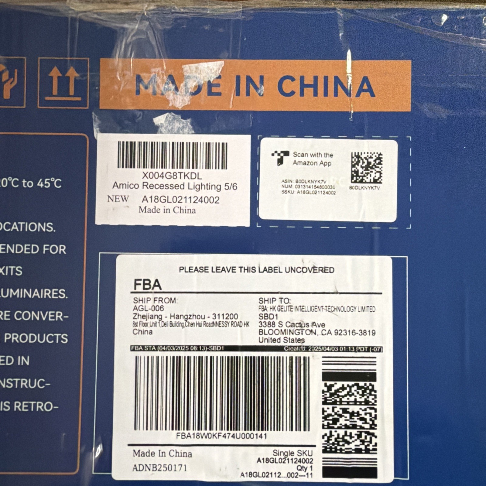 Amico Recessed Lighting 5/6 Inch, 24 Pack 5CCT Flat LED Can Lights NEW SEALED