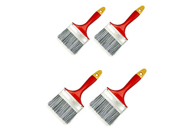 4 x 4'' Zoll Pinsel Pinsel Dekorieren Wand Zaun Haus Decks Haus Holz Set
