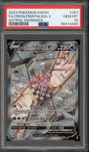 Pokemon Origin Forme Palkia V Astral Radiance Full Alt Art #167 PSA 10 Gem Mint