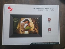 FRAMEO YunQiDeer 10.1 Inch Digital Photo Frame Wi-Fi Connect Touch Screen Black