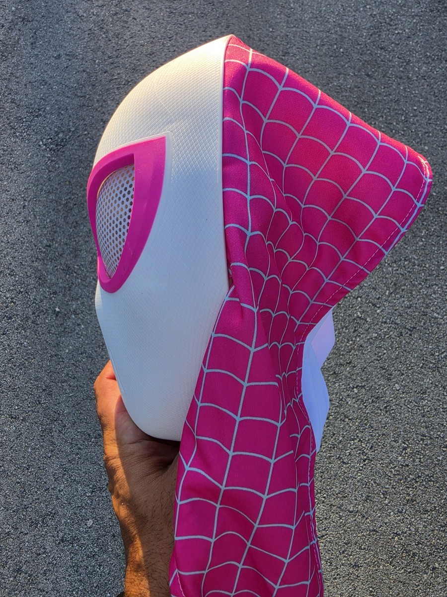 Marvel Spiderman Ghost Spider Gwen Mask Lights & Sounds View 4