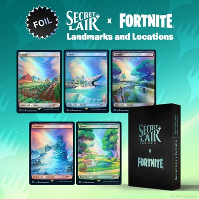 Magic: The Gathering TCG - Secret Lair x Fortnite: Landmarks and