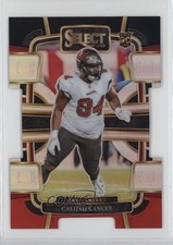 2023 Panini Select Concourse Black & Red Prizm Die-Cut Calijah Kancey #93 6tw