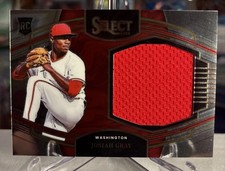 Josiah Gray 2022 Panini Select GU Jumbo Jersey Relic MEM Rookie RC ⭐️ MINT GEM?
