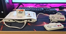 Amstrad GX4000 Game Console with 2 Controllers and Burning Rubber Game