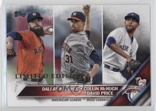 2016 Topps League Leaders Limited Edition Dallas Keuchel Collin McHugh #187 fm0
