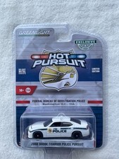 GREENLIGHT 1/64 HOT PURSUIT FBI POLICE DODGE CHARGER PURSUIT - BRAND NEW