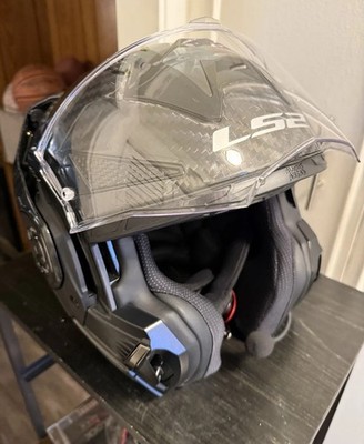 LS2 Advant X Carbon Modular Helmet with Cardo 4X Bluetooth DOT ECE 2206 M