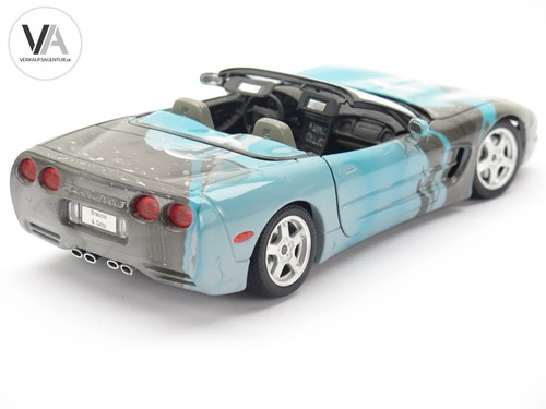 1:18 Braccio & Götz Chevrolet Corvette C5 blau-grau "air special mint" Nr.290 - Bild 3 von 8