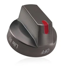 [Upgraded] DG64-00473B Samsung Stove Knob Replacement, Black Stainless Steel ...