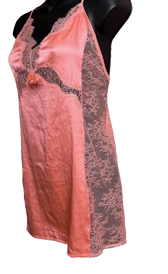 Sexy Vestido Victoria's Secret Talla Pequeña Babydoll Sin Mangas Lencería Encaje Noche Foto 4 de 4