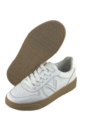 Vionic Kimmie Court Damen UK 3 Wide Fit Weiß Leder Sneaker Turnschuhe Schuhe