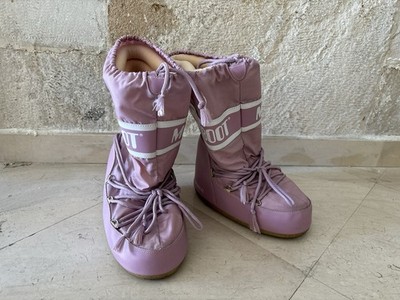 Moon Boot Damen 39 40 41 Technik Führerschein Nylon Mode Rosa Aurora