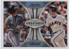 2019 Topps Greatness Returns Will Clark Buster Posey #GR-16 gx8